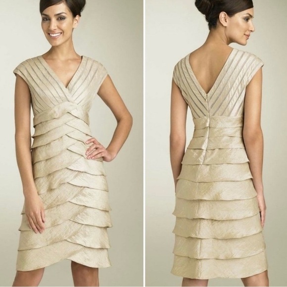 Adrianna Papell Dresses & Skirts - ADRIANNA Papell dress Gold size 12